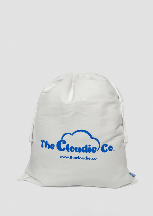 Cloudie® Canvas Drawstring Bag - The Cloudie Co. ultra soft cosy comfy Giant Wearable Blanket hoodie Unisex home or travel blanket hoodie travel blanket sofa blanket with sleeves hoodie blanket