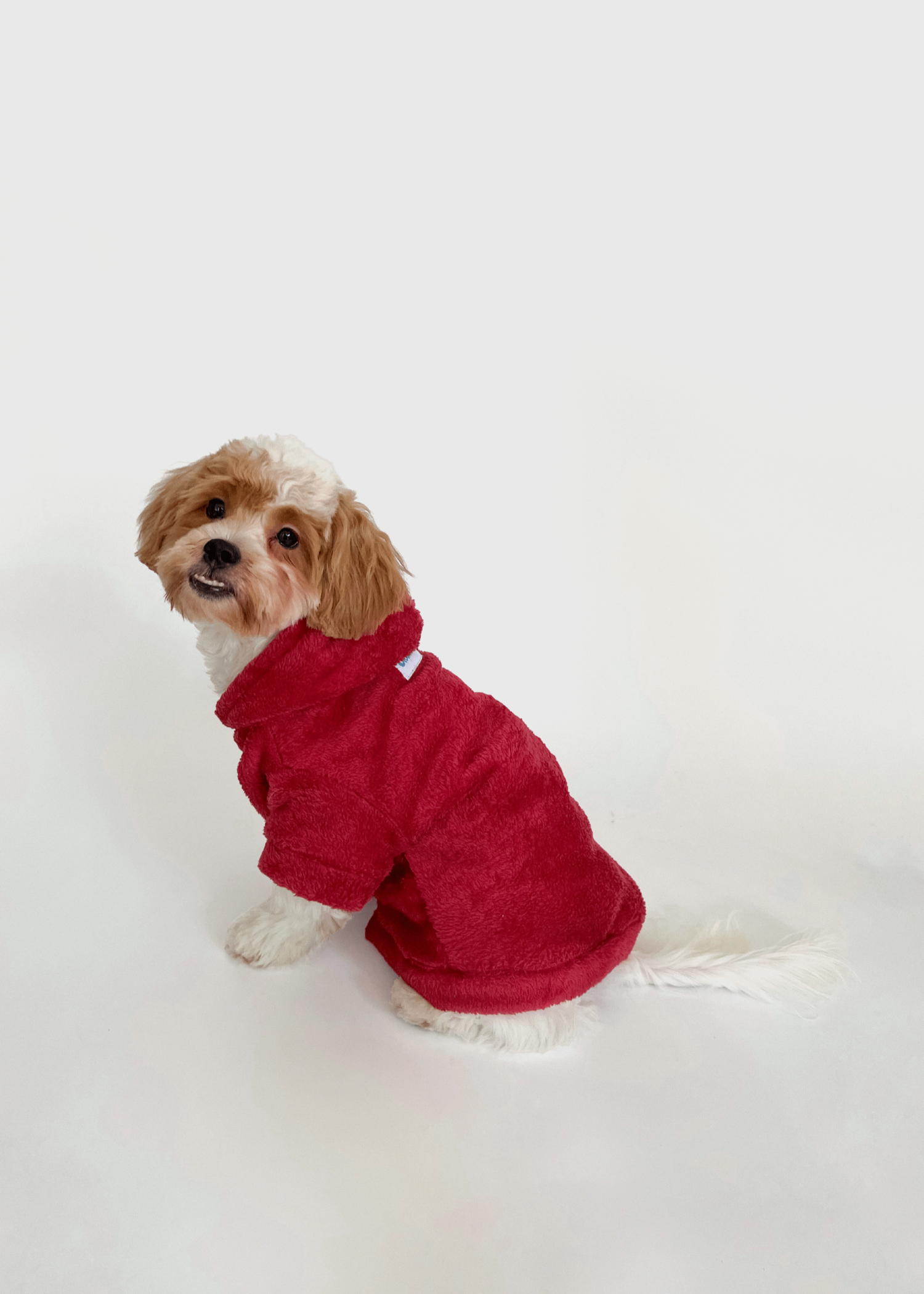 Ruby Red Pet Size Cloudie® Luxe - The Cloudie Co. ultra soft cosy comfy Giant Wearable Blanket hoodie Unisex home or travel blanket hoodie travel blanket sofa blanket with sleeves hoodie blanket