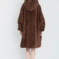 Chocolate Brown Cloudie® Luxe - The Cloudie Co. ultra soft cosy comfy Giant Wearable Blanket hoodie Unisex home or travel blanket hoodie travel blanket sofa blanket with sleeves hoodie blanket