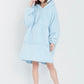 Bubble Gum Blue Cloudie® Original - The Cloudie Co. ultra soft cosy comfy Giant Wearable Blanket hoodie Unisex home or travel blanket hoodie travel blanket sofa blanket with sleeves hoodie blanket