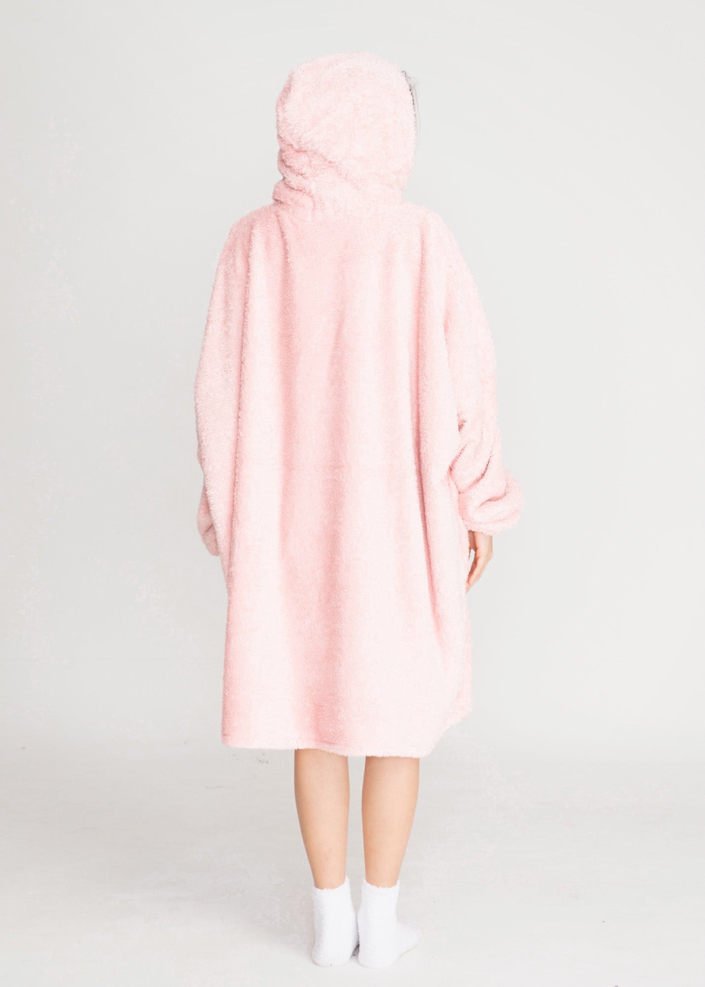 Heavenly Pink Cloudie® Extra Thick Luxe - The Cloudie Co. ultra soft cosy comfy Giant Wearable Blanket hoodie Unisex home or travel blanket hoodie travel blanket sofa blanket with sleeves hoodie blanket