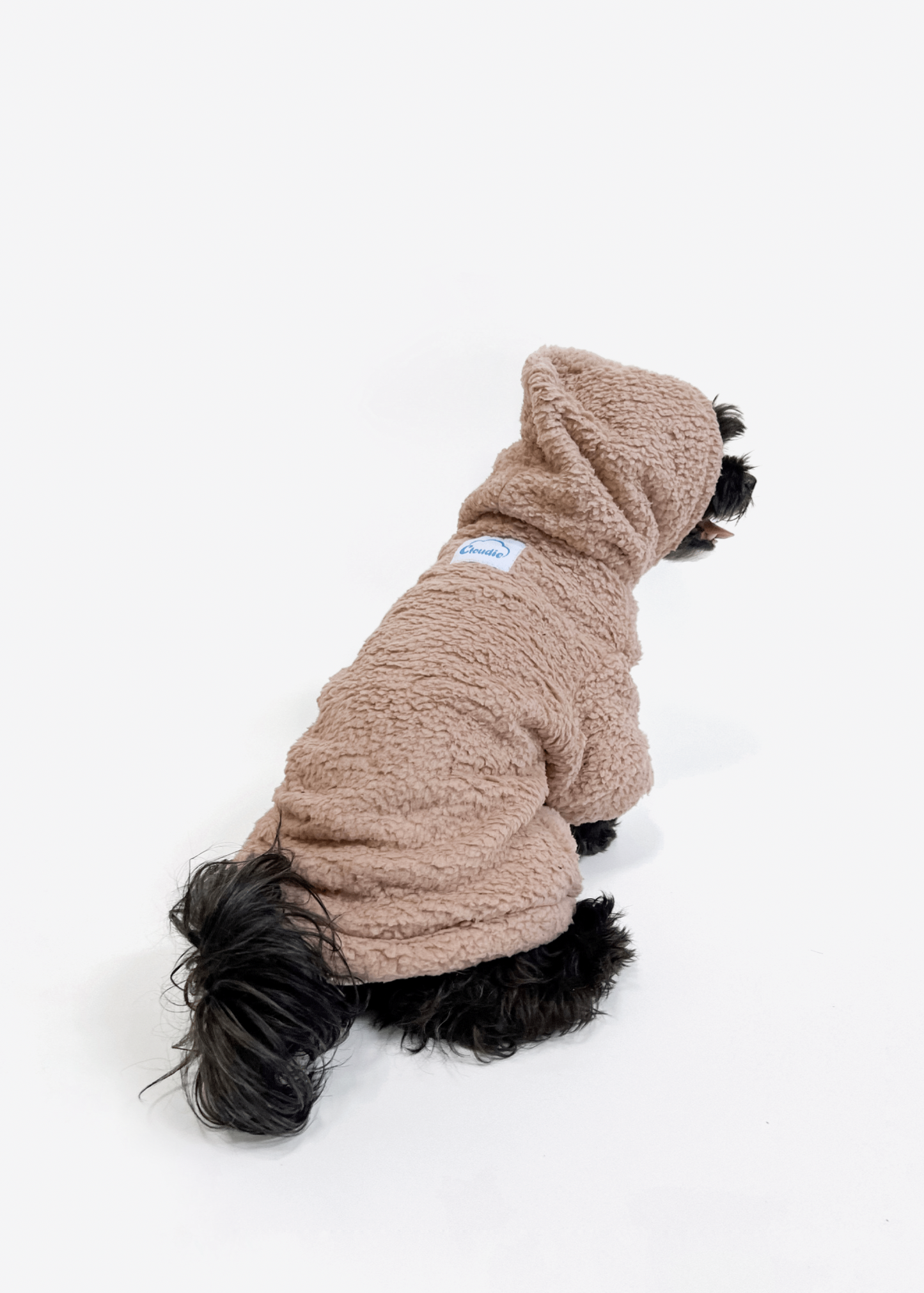Cappuccino Brown Pet Size Cloudie® Original - The Cloudie Co. ultra soft cosy comfy Giant Wearable Blanket hoodie Unisex home or travel blanket hoodie travel blanket sofa blanket with sleeves hoodie blanket