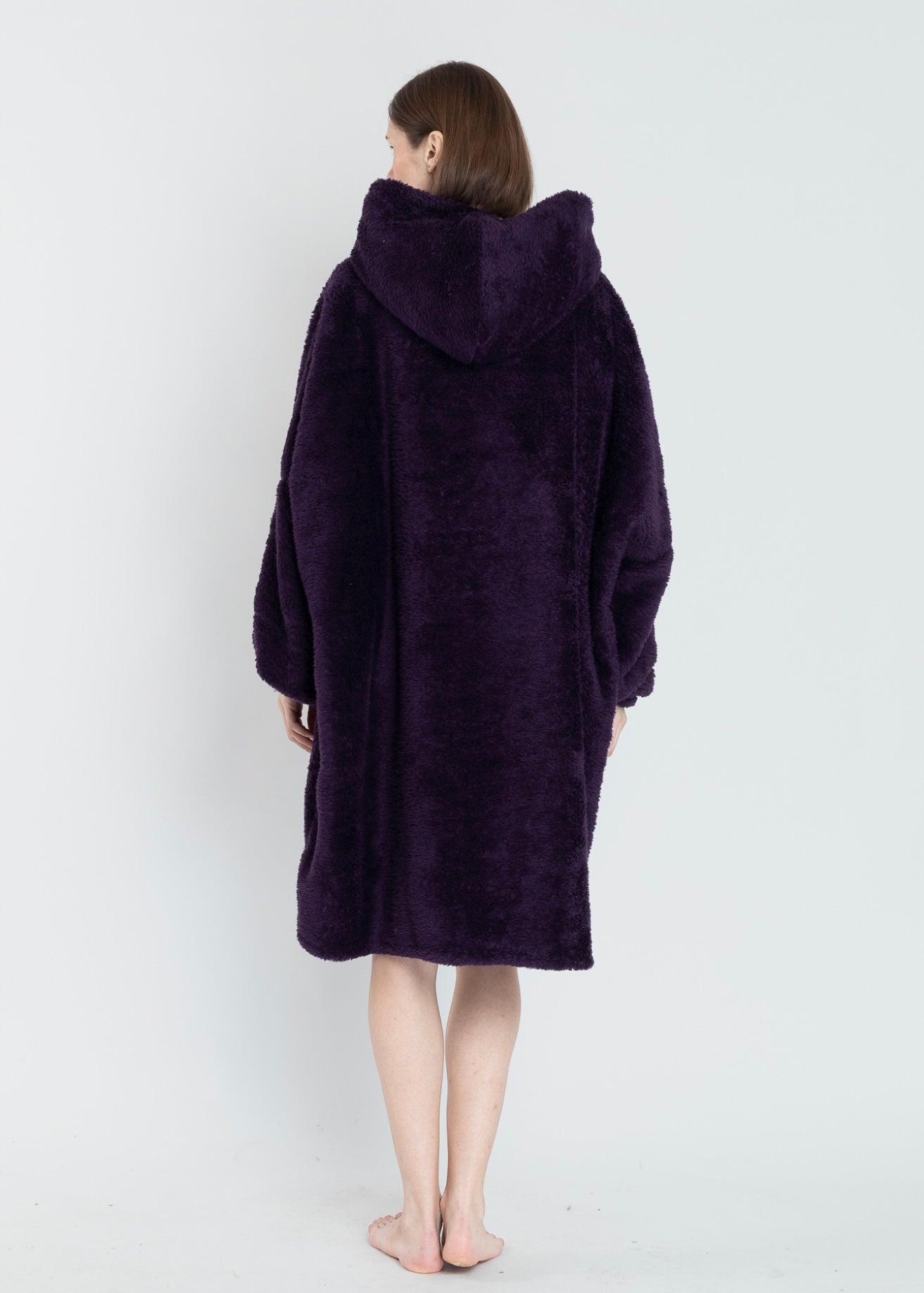 Wine Purple Cloudie® Luxe - The Cloudie Co. ultra soft cosy comfy Giant Wearable Blanket hoodie Unisex home or travel blanket hoodie travel blanket sofa blanket with sleeves hoodie blanket